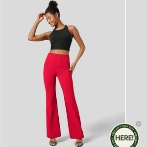 HALARA Red Flare Pants